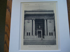 Irving Savings Bank 113 Chambers St., New York, NY, 1926, Merkle and Elberth
