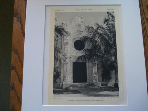 Congregational Church , Miami Beach, FL, 1926, DeGarmo and Varney
