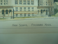 High School , Fitchburg, MA, 1894, H. M. Francis