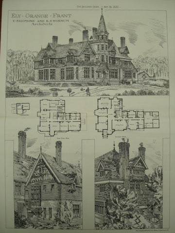 Ely Grange, Frant, East Sussex, England, UK, 1881, E. Salomons and R. S. Wornum