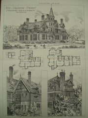 Ely Grange, Frant, East Sussex, England, UK, 1881, E. Salomons and R. S. Wornum