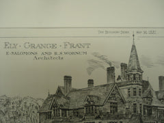 Ely Grange, Frant, East Sussex, England, UK, 1881, E. Salomons and R. S. Wornum