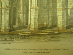 Lateral Porch of the Church of St. Urban , Troyes, France, EUR, 1879, Mr. P. Lorain