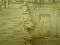 Palais de L'Universite a Genes , France, EUR, 1877, G. Bourgerel