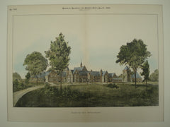 Design for the Troy Orphan Asylum , Troy , NY, 1891, Unknown