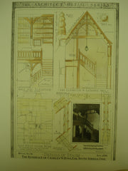 Details of Stairs at the Residence of Charles W. Dunn , South Norwalk, CT, 1930, W. M. Anderson