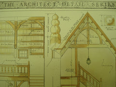 Details of Stairs at the Residence of Charles W. Dunn , South Norwalk, CT, 1930, W. M. Anderson