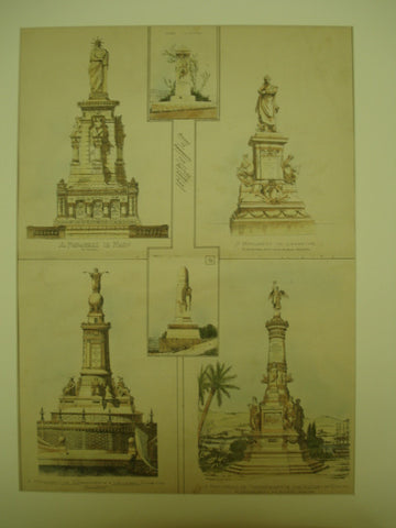 Statues Made to Commemorate the Battles Around Paris, Paris, France, EUR, 1900, Unknown