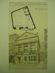 Hopkins Place Savings Bank , Baltimore, MD, 1893, Baldwin & Pennington