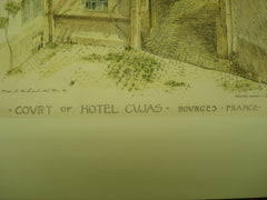 Court of Hotel Cujas , Bourges, France, EUR, 1895, Unknown
