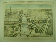 Bird's Eye View of the General Scheme for the Universal Exhibition of 1900 in Paris, France, Paris, France, EUR, 1895, Unknown