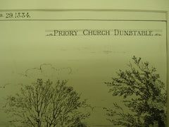 Priory Church, Dunstable, Bedfordshire, England, UK, 1884, Unknown