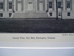City Hall , Burlington, VT, 1930, McKim , Mead and White