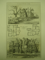Fairy Oak Villas for W. E. Samuel, Esq., Wrexham, Wales, UK, 1882, E. A. Ould