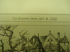 Fairy Oak Villas for W. E. Samuel, Esq., Wrexham, Wales, UK, 1882, E. A. Ould