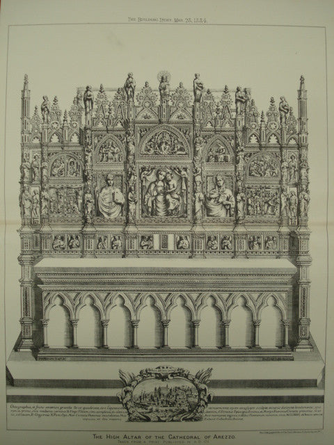 High Altar of the Cathedral of Arezzo , Arezzo, Tuscany, Italy, EUR, 1884, Unknown