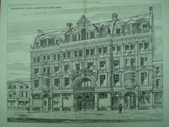 Residential Flats , Hyde Park, London, England, UK, 1884, Romaine-Walker & Tanner