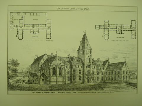 O'Brien Orphanage , Clontarf, Ireland, Europe, 1880, John L. Robinson