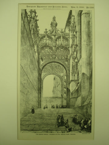 Grand Porch of the Church of St. Celine , Alby, France, EUR, 1900, Not Stated