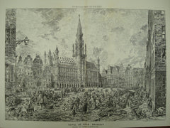 Hotel de Ville , Brussels, Belgium, EUR, 1880, Henry C. Brandling