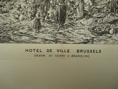 Hotel de Ville , Brussels, Belgium, EUR, 1880, Henry C. Brandling