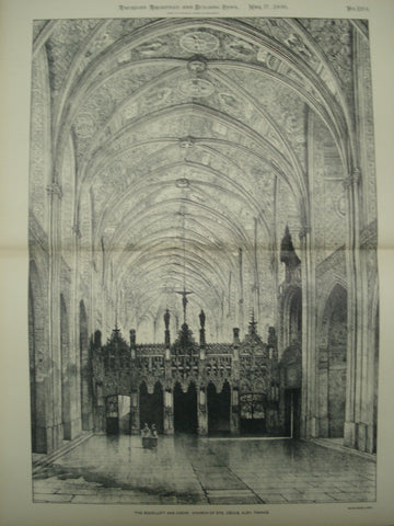Rood-Loft and Choir of the Church of St. Cecile , Alby, France, EUR, 1900, Not Stated