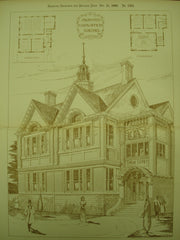 Proposed Union Offices , Walsall, England, UK, 1900, Hickton & Farmer