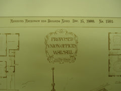 Proposed Union Offices , Walsall, England, UK, 1900, Hickton & Farmer