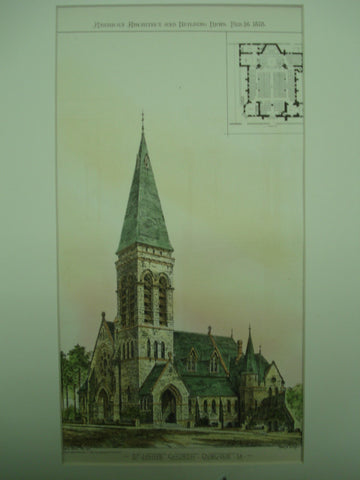 St. John's Church , Dubuque, IA, 1878, Henry M. Congdom