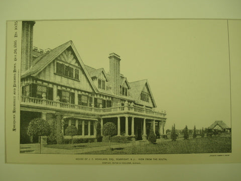 House of J. C. Hoagland, Esq. , Seabright, NJ, 1895, Shepley, Rutan, & Coolidge