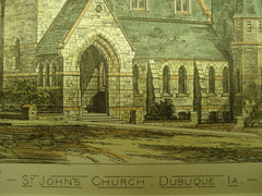 St. John's Church , Dubuque, IA, 1878, Henry M. Congdom