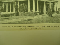 House of J. C. Hoagland, Esq. , Seabright, NJ, 1895, Shepley, Rutan, & Coolidge
