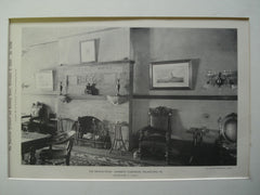 Smoking Room of the University Club House , Philadelphia, PA, 1895, Wilson Eyre