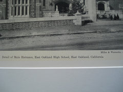 East Oakland High School, East Oakland, CA, 1930, Miller and Warnecke