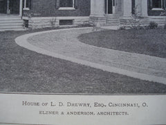 House of L.D. Drewry, Esq., Cincinnati, OH, 1900, Elzner & Anderson