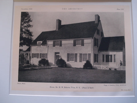 Residence of H. W. Roberts , Utica, NY, 1926, Bagg and Newkirk