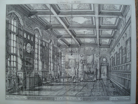 Grand Saloon for Edward Green, Esq., Kenhill, Norfolk, England, United Kin, 1880, J.J.S. Stevenson