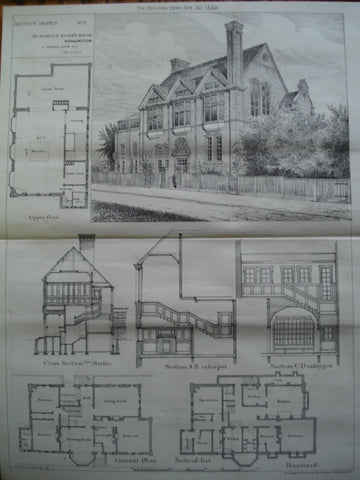 Mr. Marcus Stone's House, Kensington, England, UK, 1880, R. Norman Shaw