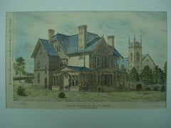 Proposed Residence for Revd. W. J. Holland , Pittsburgh, PA, 1883, Geo. S. Orth