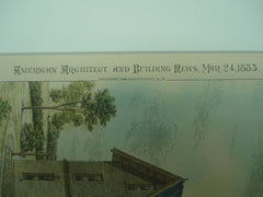 Proposed Residence for Revd. W. J. Holland , Pittsburgh, PA, 1883, Geo. S. Orth