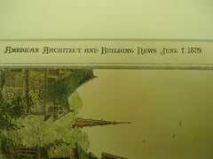 Design of the Residence for Geo. Van Vleck , Buffalo, NY, 1879, M. E. Beebe