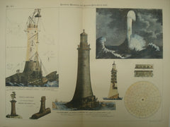South Elevation of the Edystone Lighthouse, 1886, Unknown