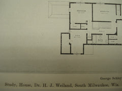 House of Dr. H. J. Weiland , South Milwaukee, WI, 1927, George Schley & Sons