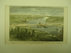 Pivot Bridge of the Amsterdam, Utrecht, and Cologne Railway over the Yssel, near Westervoort, Holland, EUR, 1877, Unknown