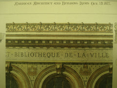 Facade of the School of Fine Arts, Marseilles, France, EUR, 1877, M. Esperandieu