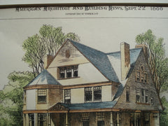 House for Dr. A.G. Curtiss on Elmwood Ave., Buffalo, NY, 1888, E.A. Kent