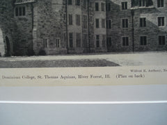 Dominican College, St. Thomas Aquinas, River Forest, IL, 1926, Wilfred E. Anthony
