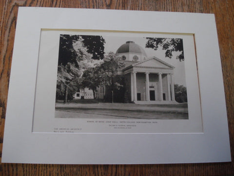 School of Music (Sage Hall), Smith College, Northhampton, MA, 1926, Delano & Aldrich