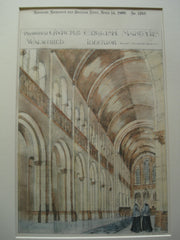 Proposed Interior of the Church of the English Martyrs, Walworth, England, UK, 1900, Benedict Williamson