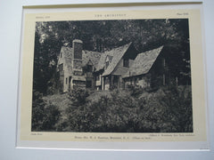 W. J. Hawkins House, Montclair, NJ, 1926, Clifford C. Wendehack